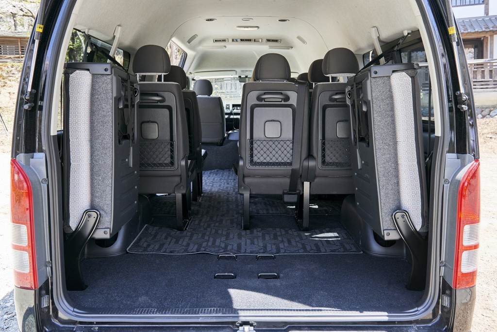 1. hiace luggage space