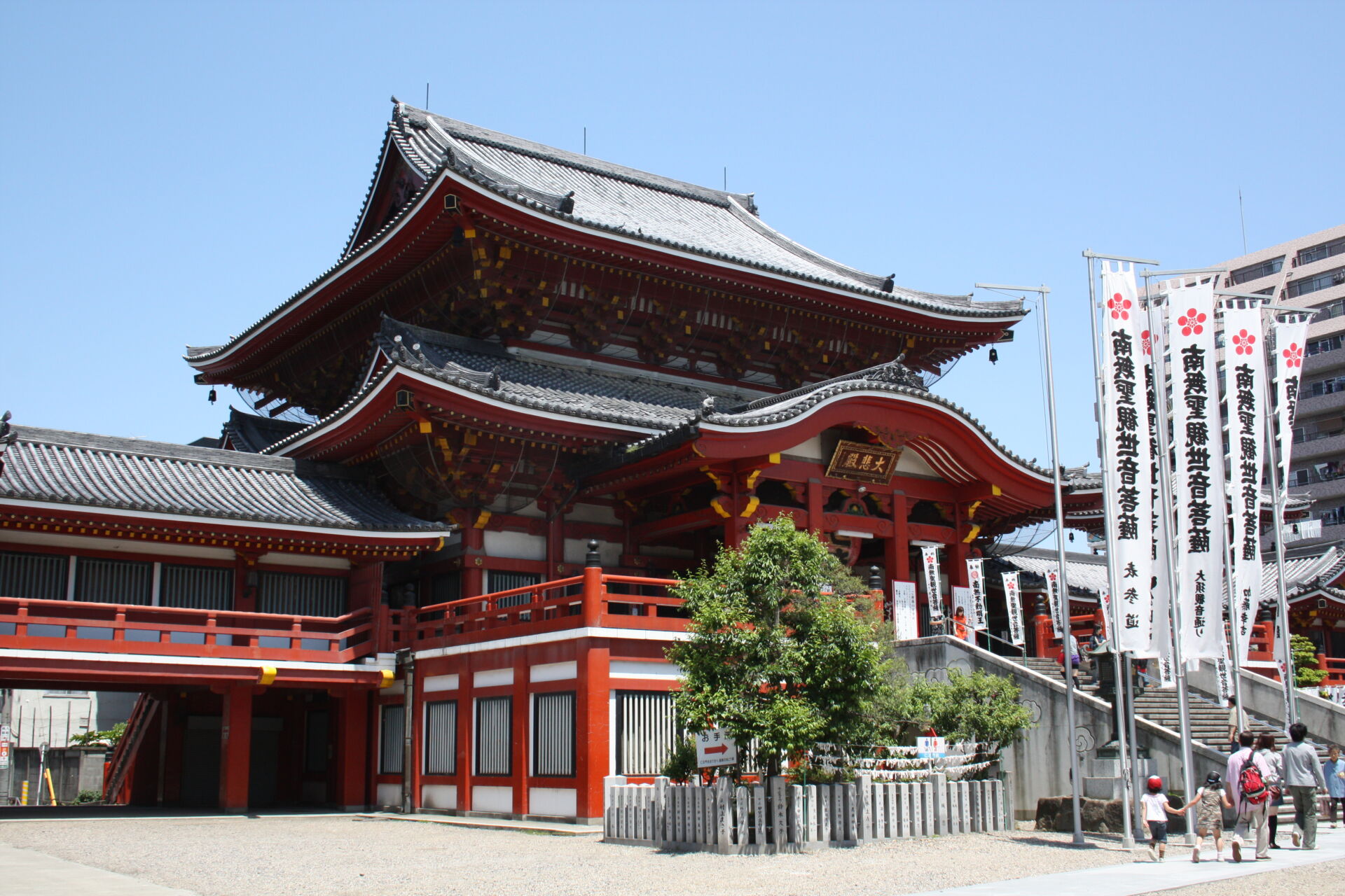 a large temple in Osu